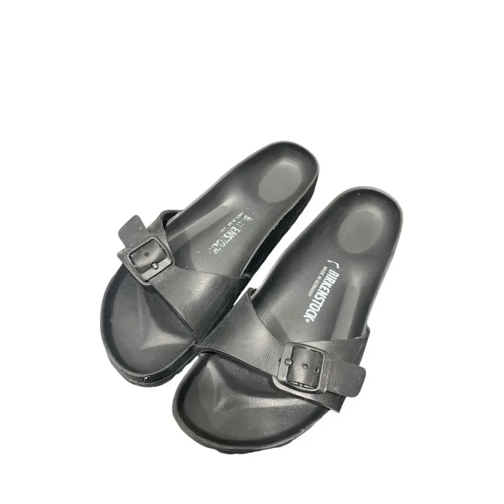 Birkenstock Madrid Essentials EVA Slide Sandal - Black Size 38 L7 M5 NARROW